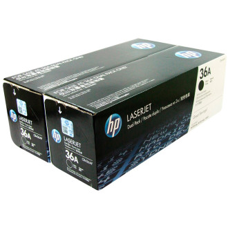 Картридж двойной HP CB436AD/AF Черный